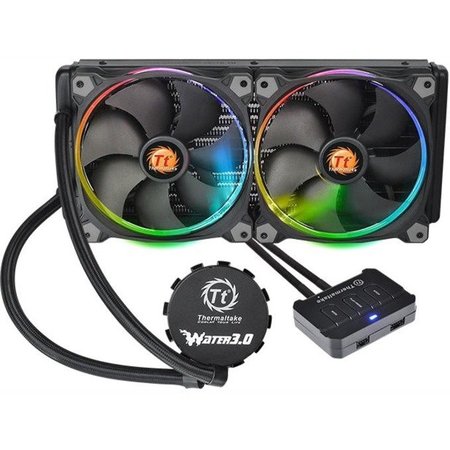 THERMALTAKE Dual 140Mm High-Static Pressure Patented Led Hydraulic Bearings Pwm CL-W138-PL14SW-A